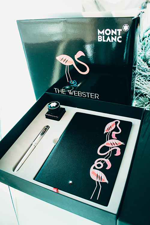 Montblanc and The Webster writing instrument and notebook gift set