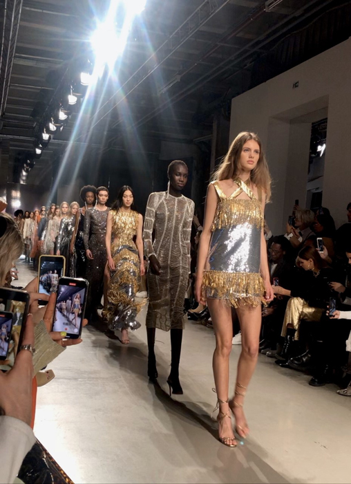 Models walking in the Ingie Paris Fall Winter 2020 runway finale