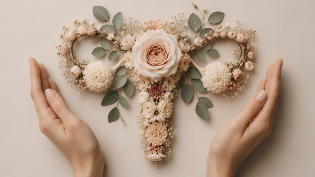 Symbolic floral illustration representing women who feel unheard in healthcare, compassion, and women's health.