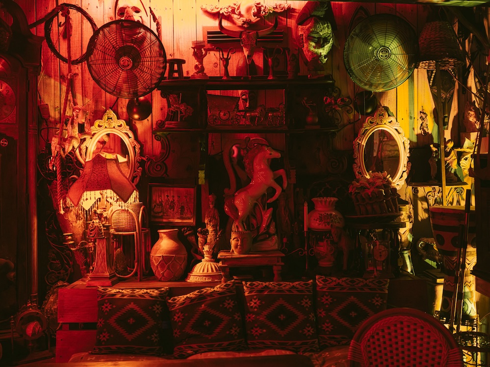 Eclectic vintage decor at AIRE